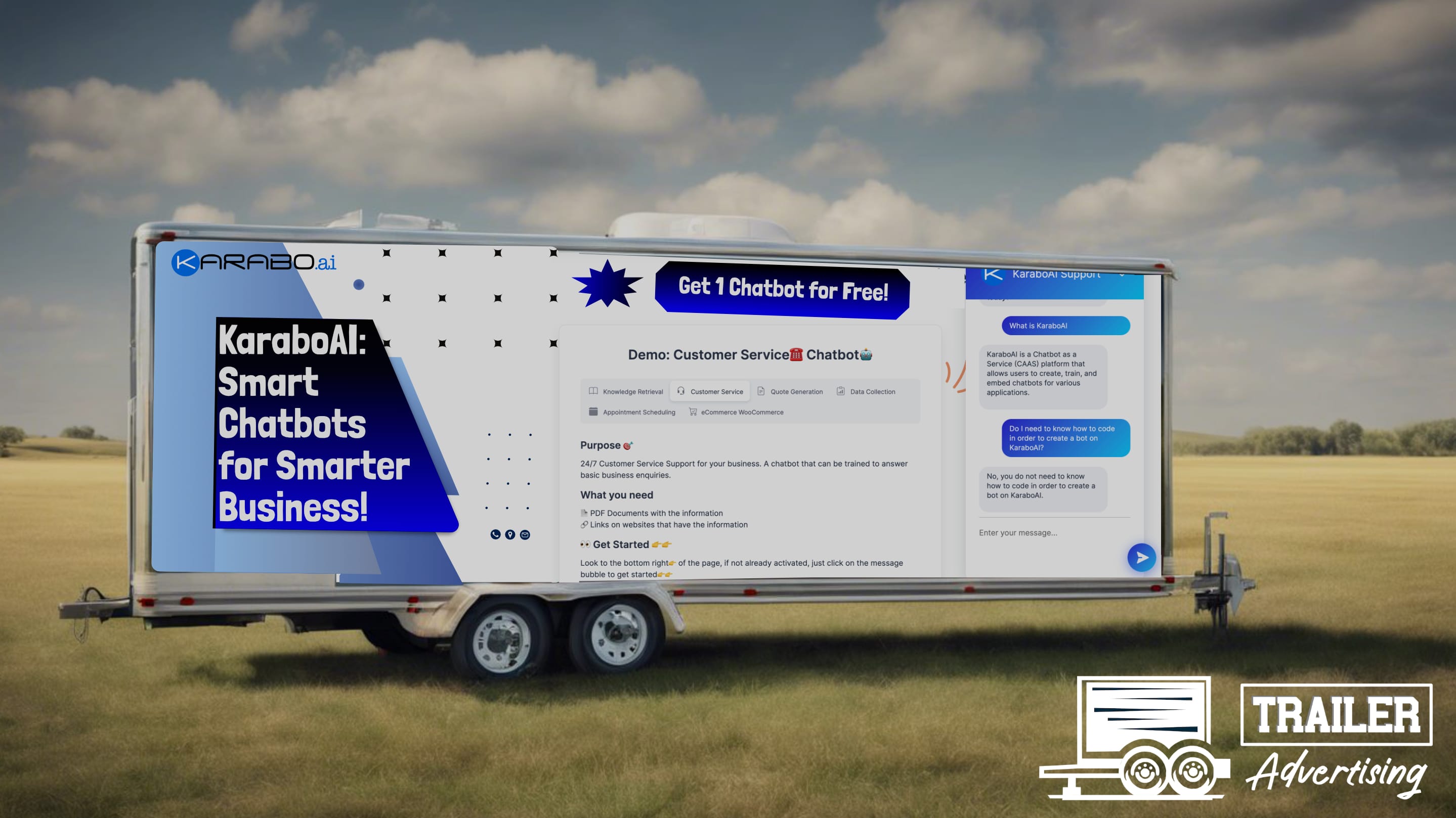 Karabo AI Trailer Advertising Gauteng