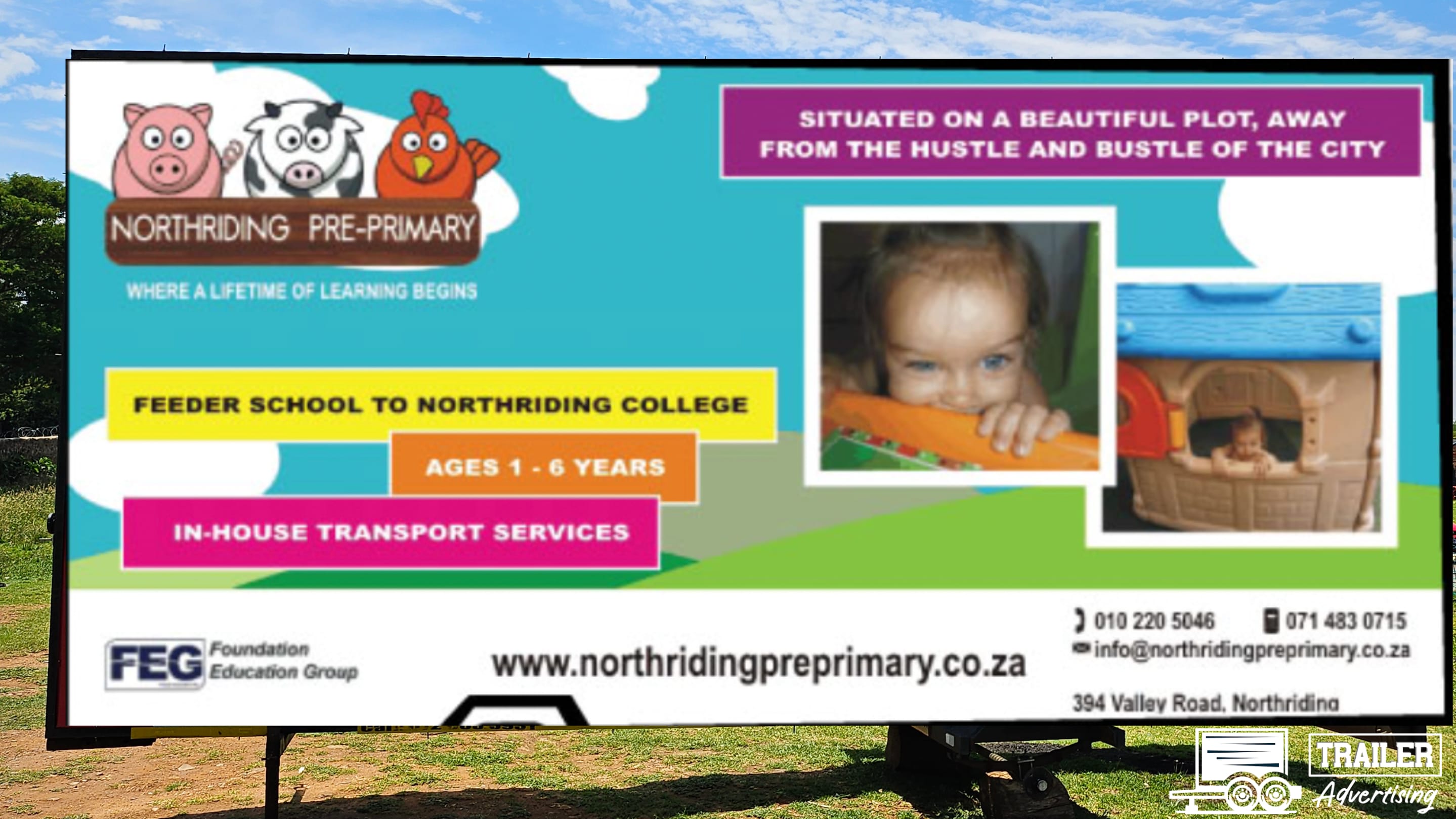 School Trailer Advertising Johannesburg